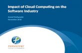 Impact of cloud computing on the software industry