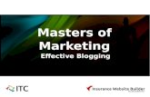 Masters of Marketing: Effective Blogging