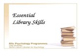Essential Library Skills for Psychology 2011