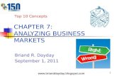 10 Concepts: Chapter 7 Analyzing Business Markets