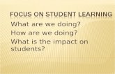 Focus On Student Learning Final