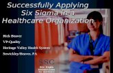 Successfully Applying Six Sigma in a Healthcare Organization