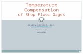 Temperature compensation for precision gaging