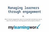 Managing learners through engagement webinar 25/09/13