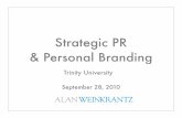 Strategic Public Relations and Personal Branding
