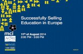 ASAE Annual2014 Selling Successfully in Europe