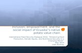Policy: Inclusion, empowerment, and the social impact of Ecuador’s native potato value chain