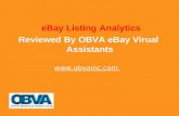 Part 3– eBay Listing Analytics – Top eBay Marketing Tool Series Post By eBay Virtual Assistants At OBVA