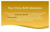 Popular China B2B websites