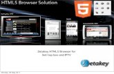 Zetakey HTML5 Browser for  Set-top box and IPTV