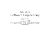 Se 381 - lec 25 - 32 - 12 may29 - program size and cost estimation models