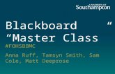 Blackboard Masterclass #1 for FOHS