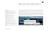 Mac OS X for UNIX Users