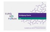EuroBioForum 2013 - Day 1 | Wolfgang Eberle