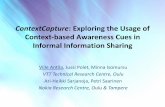 MindTrek2011 - ContextCapture: Context-based Awareness Cues in Status Updates