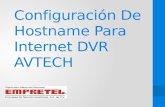 Configuración De Hostname Para Internet DVR AVTECH.