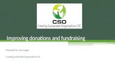 Improving donations and fundraising