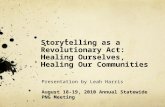 Storytelling for Advocacy Purposes