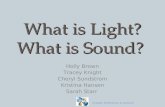 Light and Sound Unit Overview - Grade 3