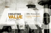 ARC Resources - October 2012 Investor Presentation