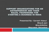 institutional support in Entrepreneurship