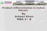 Product differentiation in indian market