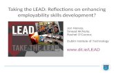 Taking the lead reflections on enhancing employability skills development