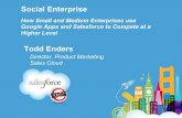 Social Enterprise - How small and medium enterprises use Google Apps and Salesforce to compete at a higher level