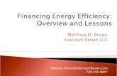 Financing Energy Efficiency: Overview and Lessons (Aceee presentation)