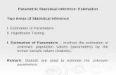 Estimation and hypothesis testing 1 (graduate statistics2)
