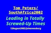 Leading in Totally Screwed-up Times, Johannesburg, South Africa