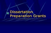 Dissertation Presentation Grants - PowerPoint Presentation