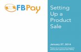 How to sell Products Online through FBPay