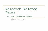 Research Related Terms