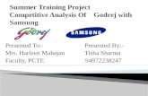 Summer training project competitive analysis of godrej with samsung