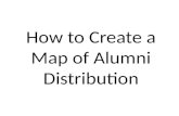How to create a map of alumni distribution