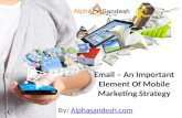 Email – an important element of mobile marketing strategy