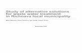 Study of alternative solutions for waste water treatment in Richnava local municipality