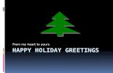 Happy holiday greetings