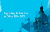 Supporting architecture for office 365 spo