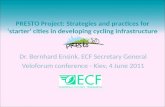 PRESTO - an ECF and EU project to develop cycling in new cities
