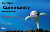 GeoWeb Community Development: How Web 2.0 are you?