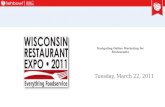 2011 Wisconsin Restaurant Expo seminar deck "Navigating Online Marketing" 3 22-2011