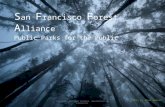 SF Forest Alliance Presentation (10/2012)
