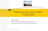 "Is MBA important to be an Entrepreneur" by Sanjay Nath and Rajat Mathur