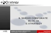 progetto corporate blog e-xtrategy