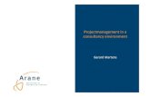 Projectmanagement in a consultancy environment; Gerard Martens