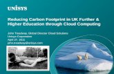 Unisys greening of it in higher education   cloud computing
