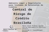 Central de Riesgo de Crédito Brasileña Ambiente Legal y Regulatorio para Sistemas de Relatorios de Crédito 18/06/2001 Banco Central do Brasil Vânio Cesar.