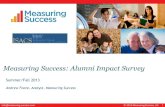 Measuring success alumni impact survey webinar 8_20_2013